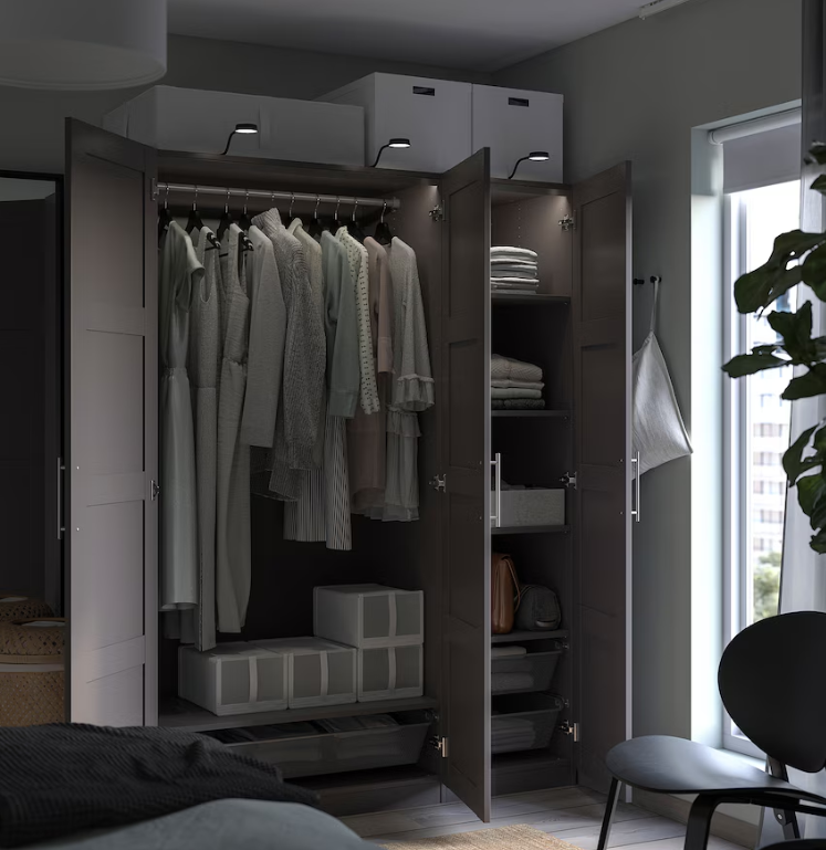 PAX Wardrobe frame, dark grey, 100x58x201 cm – Likea projects limited