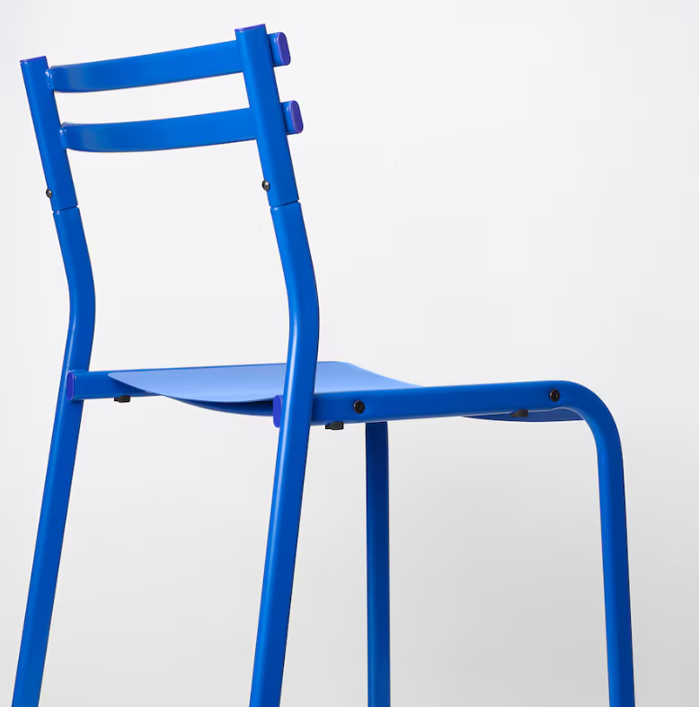 GENESÖN Chair, metal/blue – Likea projects limited
