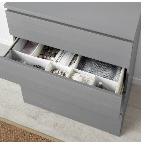 MALM IKEA chest of 4 drawers gray 80x100 cm – Likea projects limited