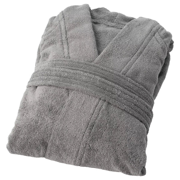 ROCKÅN Bath robe, S/M, grey