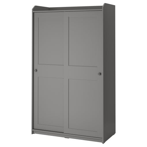 HAUGA wardrobe with sliding doors, 118x55x199 cm