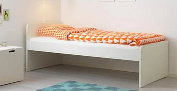 SLÄKT Bed frame, white, 90x200 cm