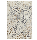 DUBBELFIL Rug, low pile, dot pattern/beige, 160x230 cm