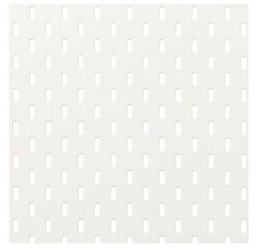 SKÅDIS Pegboard, white, 56x56 cm