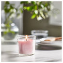 LUGNARE scented candle in glass/Jasmine, 20 hr