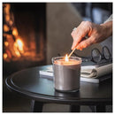 ENSTAKA scented candle in glass/Bonfire, 40 hr