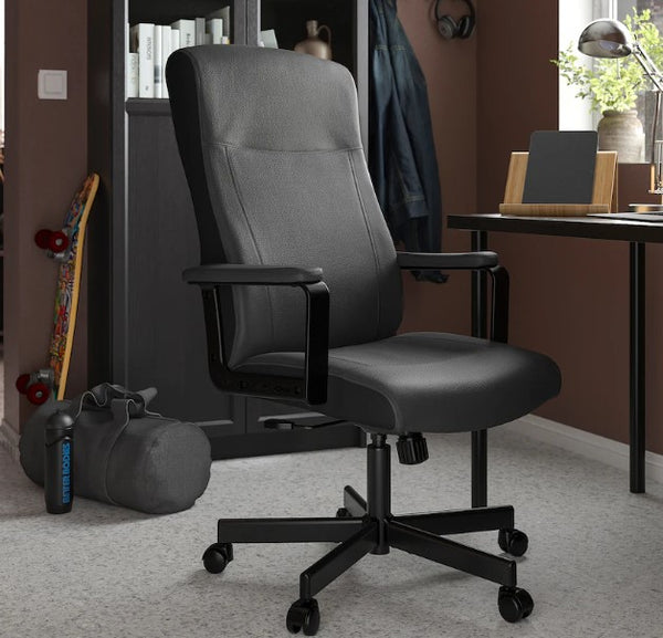 MILLBERGET Swivel chair, Murum black