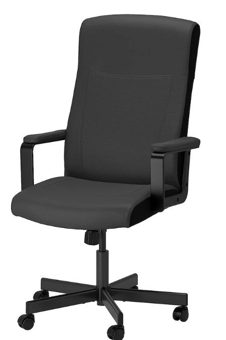 MILLBERGET Swivel chair, Murum black