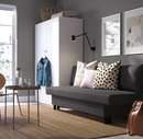 ÄLVDALEN 3-seat sofa-bed, Knisa dark grey