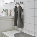 DIMFORSEN Guest towel, grey, 30x50 cm