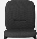 PÅBODA Chair, black/Remmarn dark grey