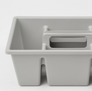 FANGGRODA box with compartments, light grey, 35x24x14 cm