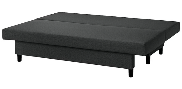 ÄLVDALEN 3-seat sofa-bed, Knisa dark grey