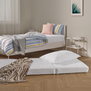 VITHALL mattress-pouffe, vissle grey, 80x200 cm