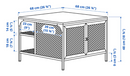 FJÄLLBO storage table, 68x68x48 cm