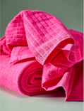 VÅGSJÖN Hand towel, bright pink, 50x100 cm