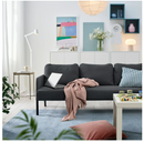 GLOSTAD 3-seat sofa, Knisa dark grey