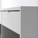 SPIKSMED sliding door-cabinet , light grey, 97x40x79 cm