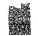 MAJSMOTT single duvet cover sets, black-white, 150x200/50x60 cm