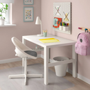 PYNTEN Children's seat pad for desk chair, grey, 33x32 cm