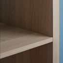 KALLAX Shelving unit, white stained oak effect, 42x147 cm