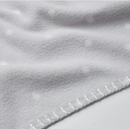 LEN baby blanket, grey/white, 70x90 cm