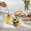 SKEDSTÖR cup set, yellow-black, 30 cl, 2 pack