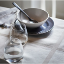 NISSÖGA Tablecloth, beige/white, 57x94 "