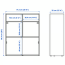 SPIKSMED Open shelf unit, light gray,77x96x32 cm