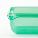 PRUTA Food container with lid, set of 17, green