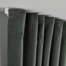 ROSENMANDEL blackout curtain, 1 pair, dark green, 135x300 cm, block out, polyester