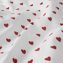 BARNDRÖM quilt cover/pillowcase for cot, white/red, 110x125/35x55 cm