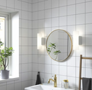 LINDBYN Mirror, gold-colour, 50 cm