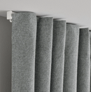 ROSENMANDEL blackout curtain, 1 pair, grey, 135x300 cm, block out, polyester