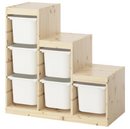 TROFAST Frame, light white stained pine, 94x44x91 cm