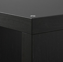 KALLAX Shelving unit, black-brown, 42x147 cm