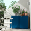 SUNDSO Cabinet, dark blue outdoor/indoor, 60x35x86 cm