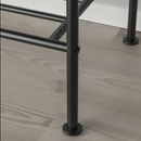 GRAFJALLET Clothes rack with shoe storage, anthracite, 90x36x175 cm