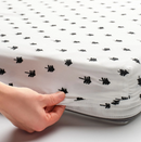 GRÖNFINK fitted sheet for cot, white, 60x120 cm