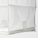 RASSLA Storage with 5 compartments, white, 25x40x98 cm