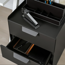 TROTTEN Drawer unit w 3 drawers on castors, anthracite