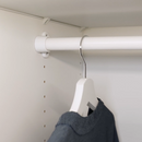 KOMPLEMENT clothes rail, dark grey, 50 cm