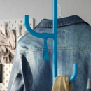 ÄLGANÄS hat and coat stand, light blue, 173x33 cm