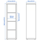 KALLAX Shelving unit, black-brown, 42x147 cm