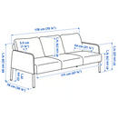 GLOSTAD 3-seat sofa, Knisa dark grey