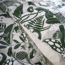 SKOGSDUVA kids' bedding set, white/green, 150x200/50x60 cm
