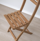 ASKHOLMEN Chair, outdoor, foldable dark brown