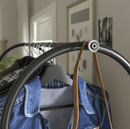 GRAFJALLET Clothes rack with shoe storage, anthracite, 90x36x175 cm