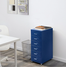 HELMER storage unit, blue, 28x69 cm