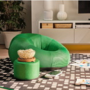 BRÄNNBOLL inflatable gaming lounge chair, high-gloss green